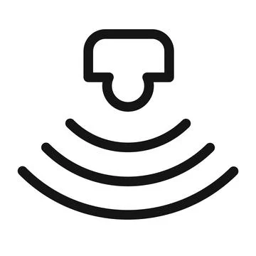 Smart Home Sensor Icon for IoT Applications and Home Security Systems Stock Illustration