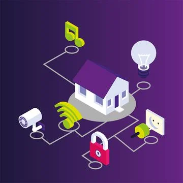 Smart home service Stock Illustration