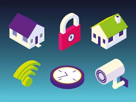 Smart home set イラスト素材