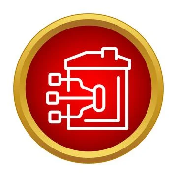 Smart home system automation connecting devices icon Stock Illustration