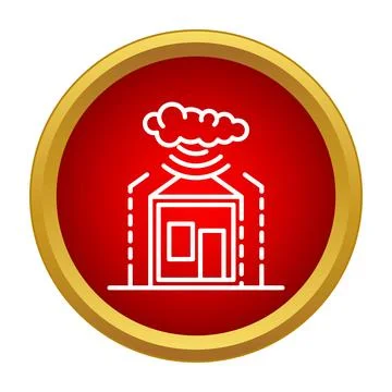 Smart home system with cloud computing connection icon Stock Illustration