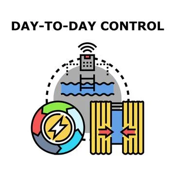 Smart home system control for daily life Stock Illustration