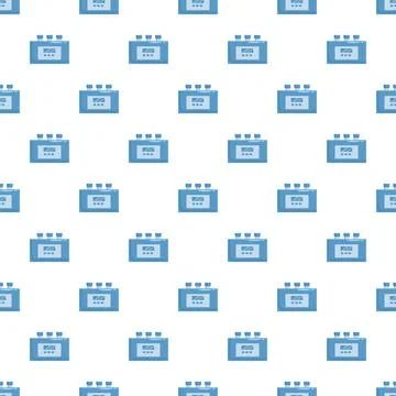 Smart home system displaying indicator lights seamless pattern Stock Illustration