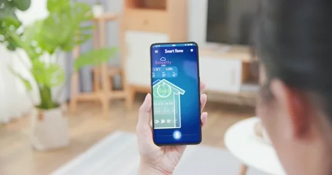 Smart home system Stock Footage 154562932