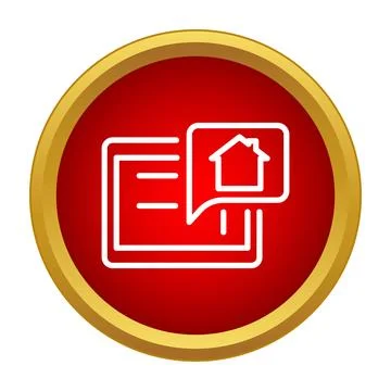 Smart home system management application icon Stock Illustration