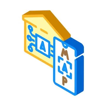 Smart home system managing location mobile application 스톡 일러스트