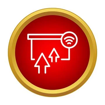 Smart home system sending data wirelessly using wi fi Stock Illustration