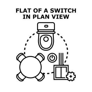 Smart home technology controlling sanitation and water systems Ilustração Stock
