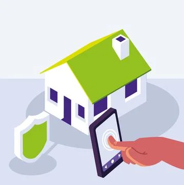 Smart home technology Illustrazione stock