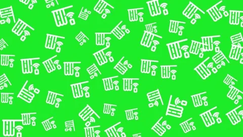 Smart Home Technology Seamless Pattern with Wireless Heating Control Icons Stock Footage 345539510