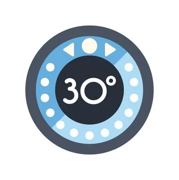 Smart home thermostat controlling maximum air temperature Stock Illustration