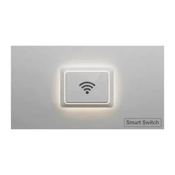 Smart home wireless network light switch icon design Stock Illustration