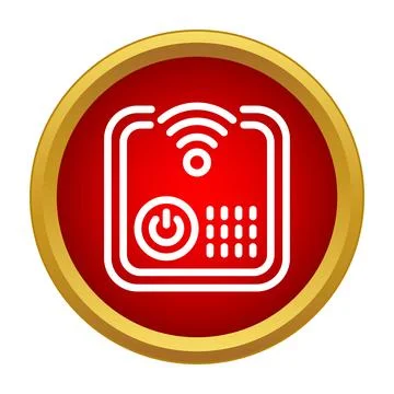 Smart home wireless security access control icon 스톡 일러스트