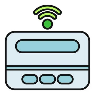 Smart home wireless technology network device icon Illustrazione stock