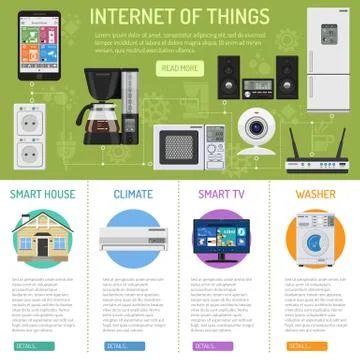 Smart House and internet of things Stock Illustration