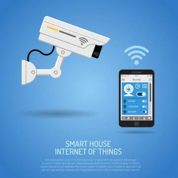 Smart House and internet of things Stock Illustration