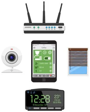 Smart House and internet of things Stock Illustration