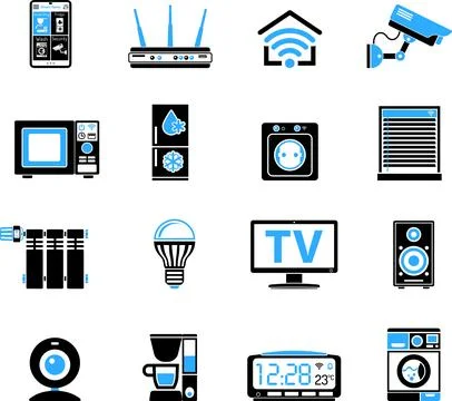 Smart House and internet of things Stock Illustration
