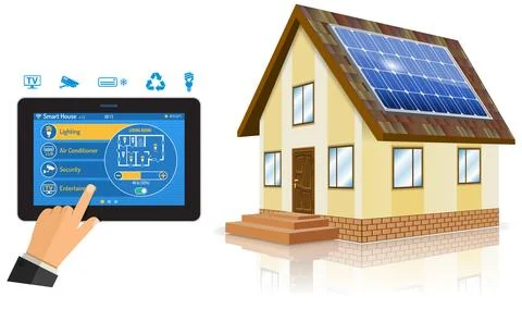 Smart House and internet things Stock Illustration