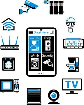 Smart House and internet of things Stock-Illustration
