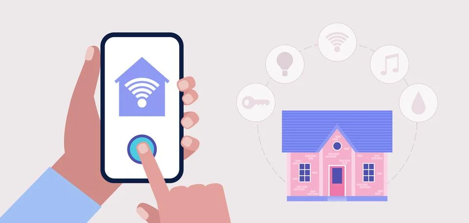 Smart house concept Stock Illustration
