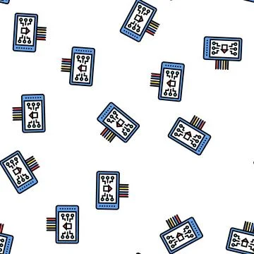 Smart house device color icon vector isolated illustration Stock Illustration