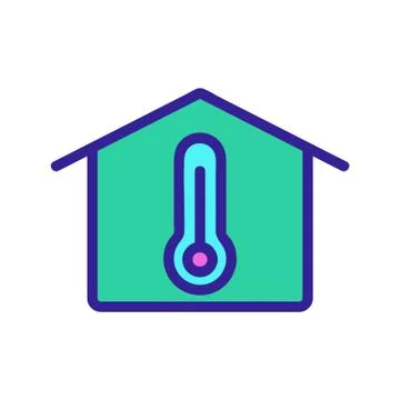 Smart house icon vector. Isolated contour symbol illustration 스톡 일러스트