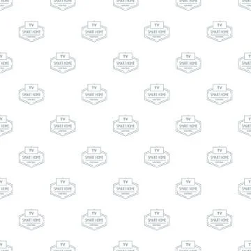 Smart house pattern vector seamless イラスト素材
