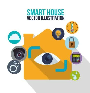 Smart house technology イラスト素材