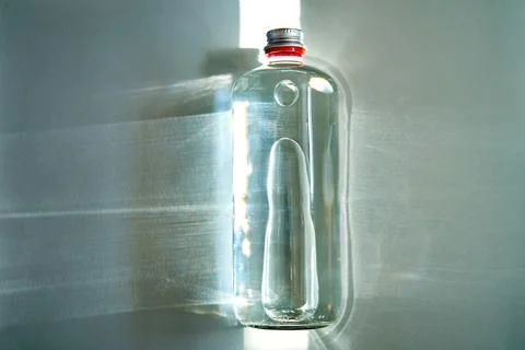 Smart hydration bottle tracking daily water intake Stock Photos