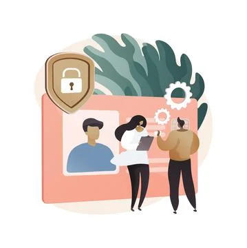 Smart ID card abstract concept vector illustration. Stock Illustration