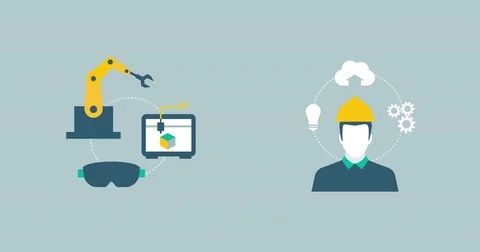 Smart industry and automation Stock Footage 81780209