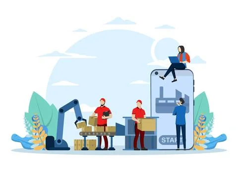 Smart Industry Concept Stock Illustration