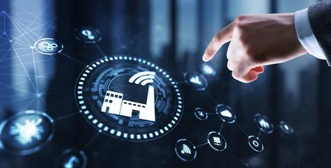 Smart industry. Technology process automation concept Foto stock