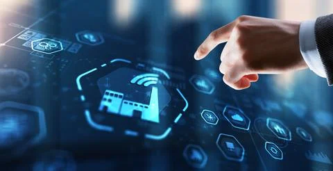 Smart industry. Technology process automation concept Stock Photos