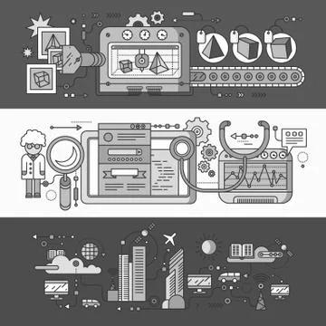 Smart Innovation Technology Stock Illustration