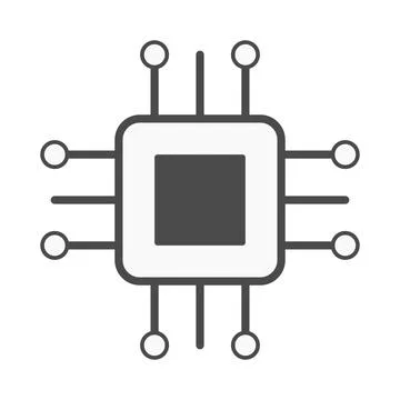 Smart integration chip Illustrazione stock