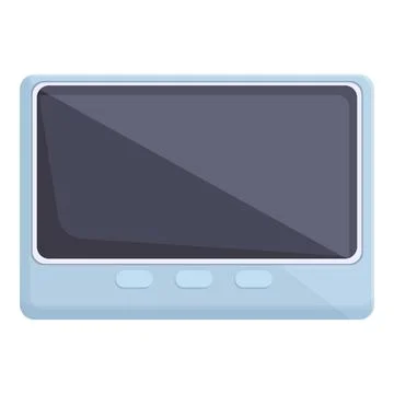 Smart intercom icon cartoon . Door system Illustrazione stock