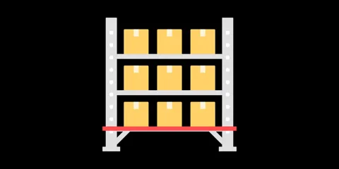 Smart Inventory Bot Warehouse Scan Animation 動画素材 335607756