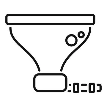 Smart irrigation system working with timer icon outline vector イラスト素材