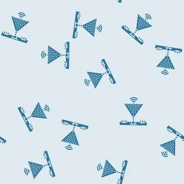 Smart irrigation water saving glyph seamless pattern Stock Illustration