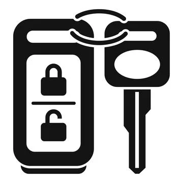 Smart key access icon simple vector. Chip emblem Stock Illustration