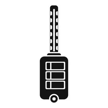 Smart key control icon simple vector. Security device Stock Illustration