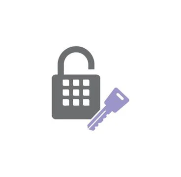 Smart key related icon on background for graphic and web design. Creative Stock Illustration