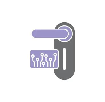 Smart key related icon on background for graphic and web design. Creative Illustrazione stock