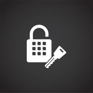 Smart key related icon on background for graphic and web design. Creative Stock Illustration