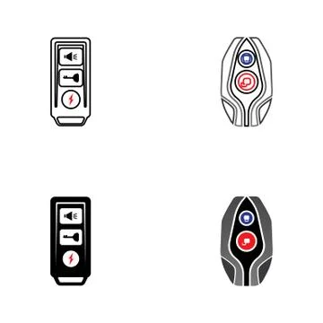 Smart key system vector illustration template Stockillustratie