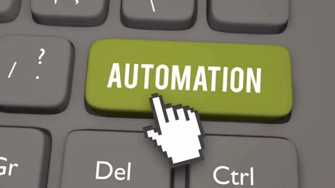 Smart Keyboard Designed for Automation Workflows Stock Footage 297529657