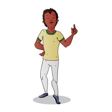 Smart kid having a bright idea Stock Illustration