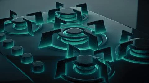 Smart Kitchen Appliance Stock Illustration